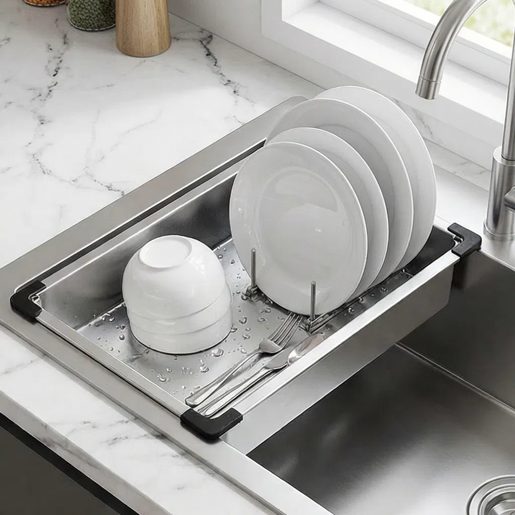 Premium Stainless Steel Sink Drain Basket for Kitchen Use