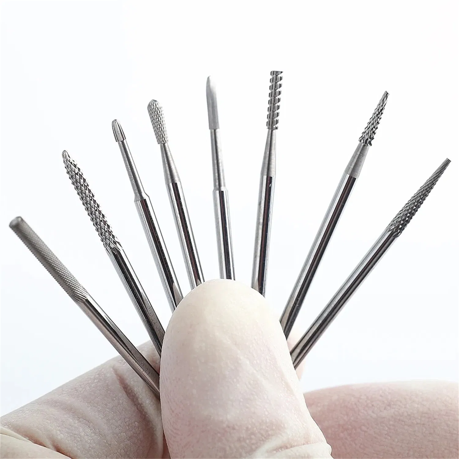 Best Selling Tungsten Carbide Nail Bits Cuticle Clean Manicure Tool Electric Nail Machine 5 in 1 Tapered Nail Drill Bit