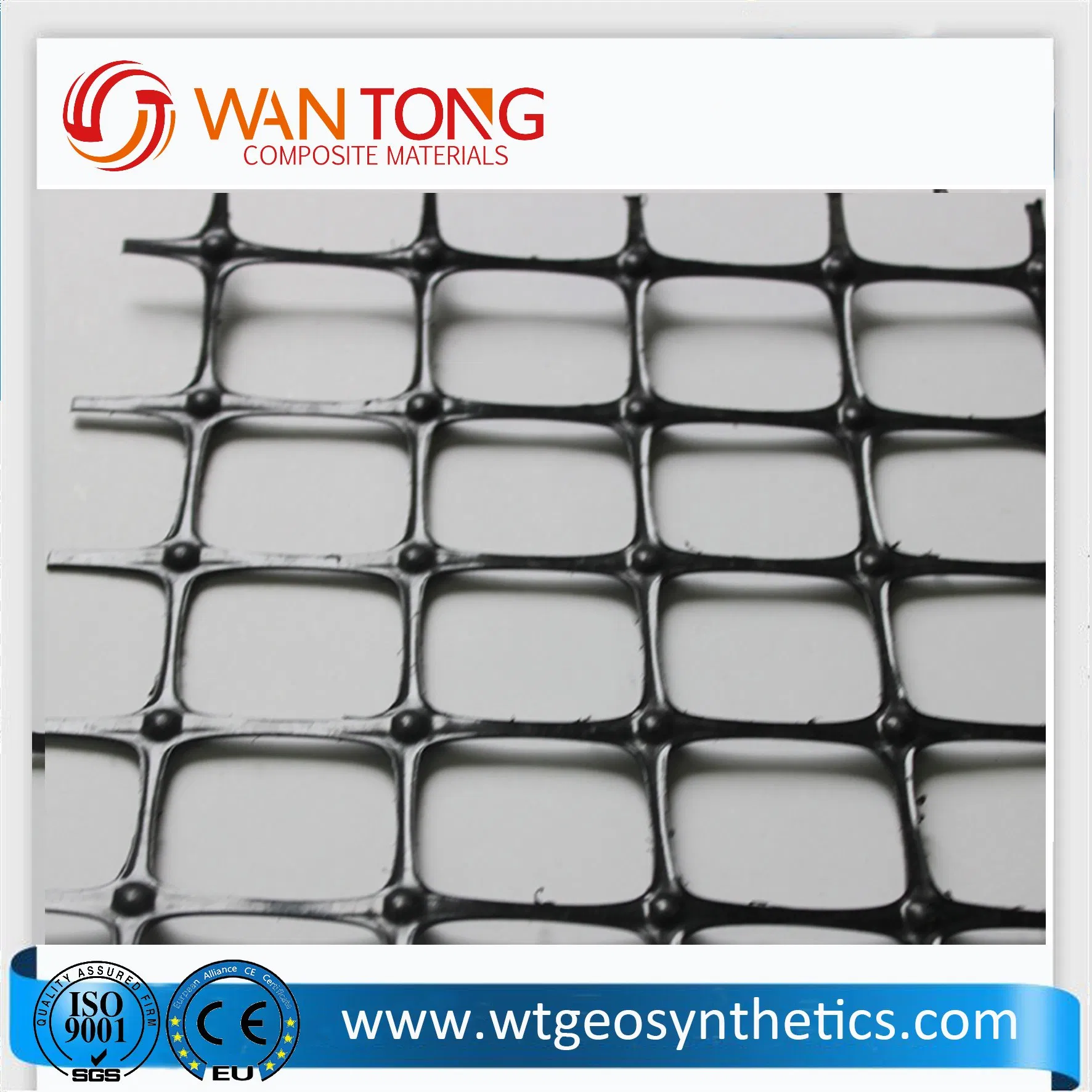Biaxial Plastic Geogrid for Soil Retainer