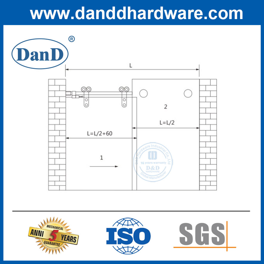 Sliding Door Hardware Fitting Hanging Wheel Roller for Glass Door