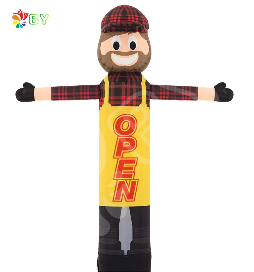 Colorful Air Dancer Party Giant Inflatable Costume Red Chicken Inflatable Air Sky Dancer Advertising Inflatable