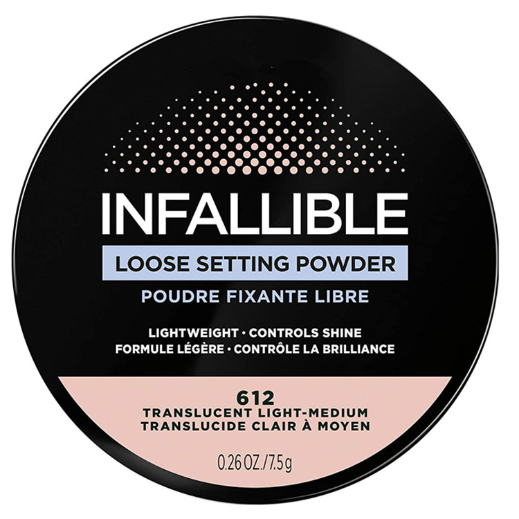 Custom Infallible Tinted Loose Setting Powders for 2 Shades Matte Finish & Lightweight
