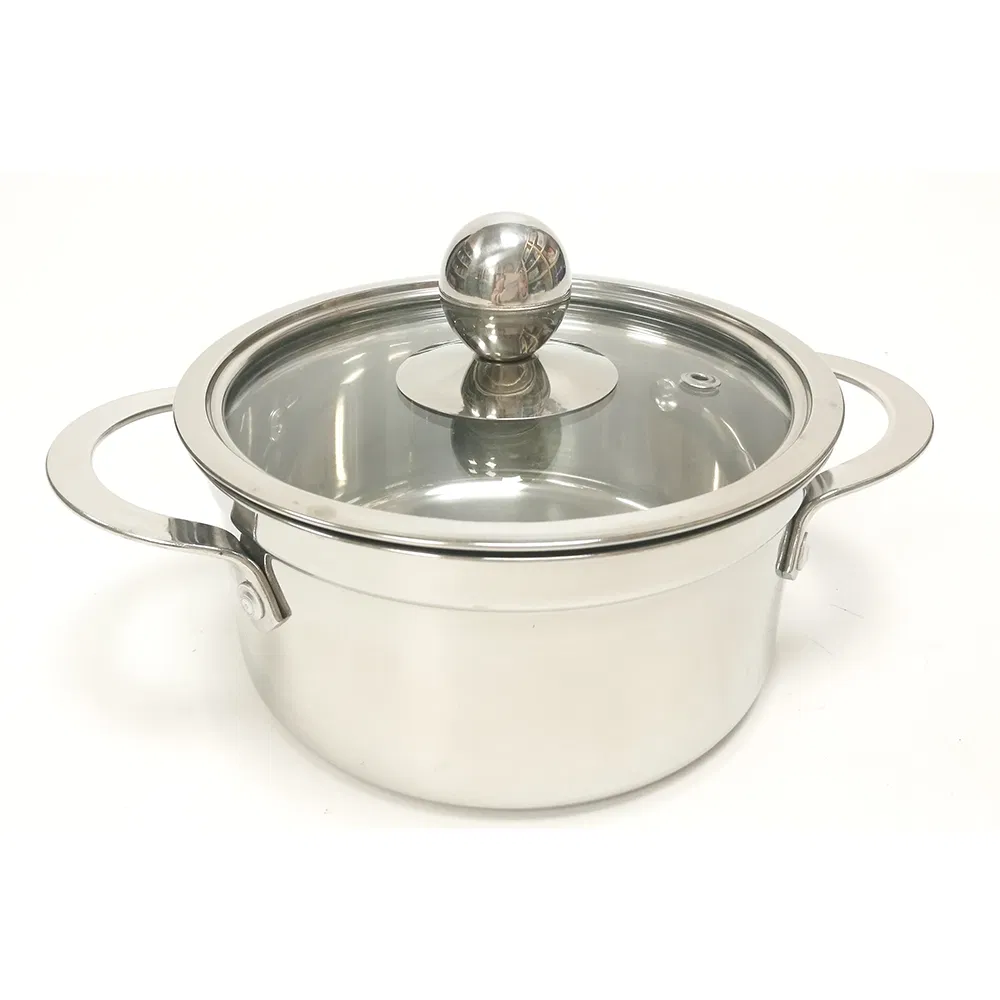 Straight Body Cookware Sets Kitchen Hiking Camping Soup Pot Stock Pot