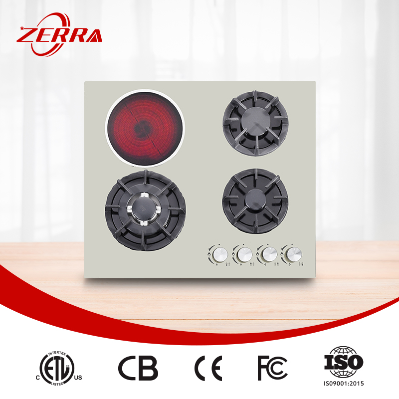 Hot Selling European Russia Market 3 Gas Burners +1 Electric Hob (JZG4004E)