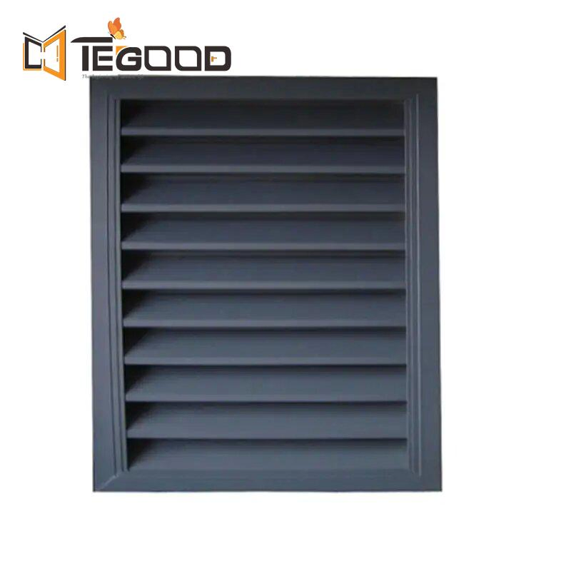 Aluminium Oval Louver Shutter Window as Sunbreaker Motorized Louver Windows