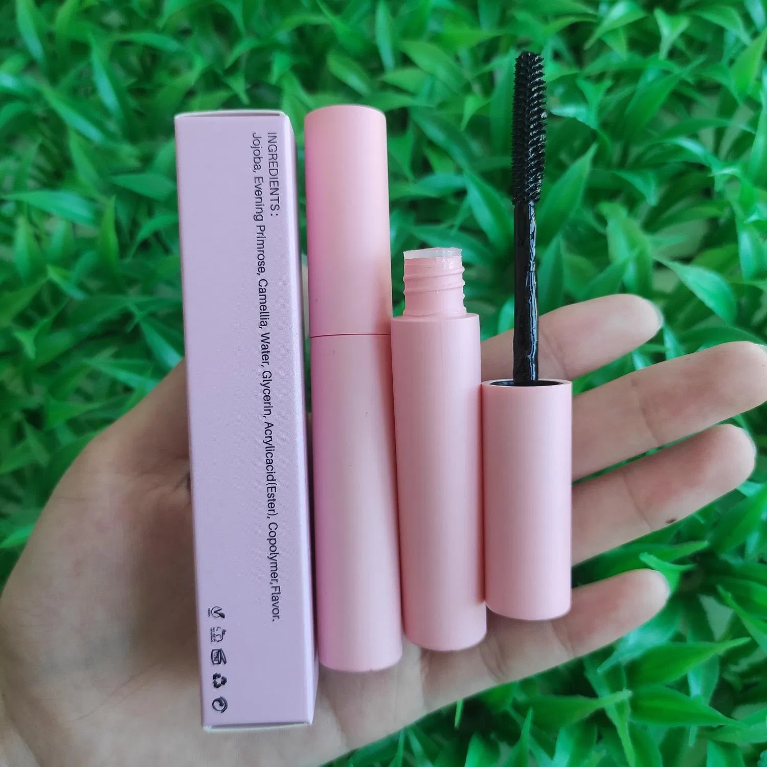 Organic Pink Slick Hair Stick for Moisturizing and Texturizing Herbal Anti-Frizz Hair Care Wand Private Label Styling Effect
