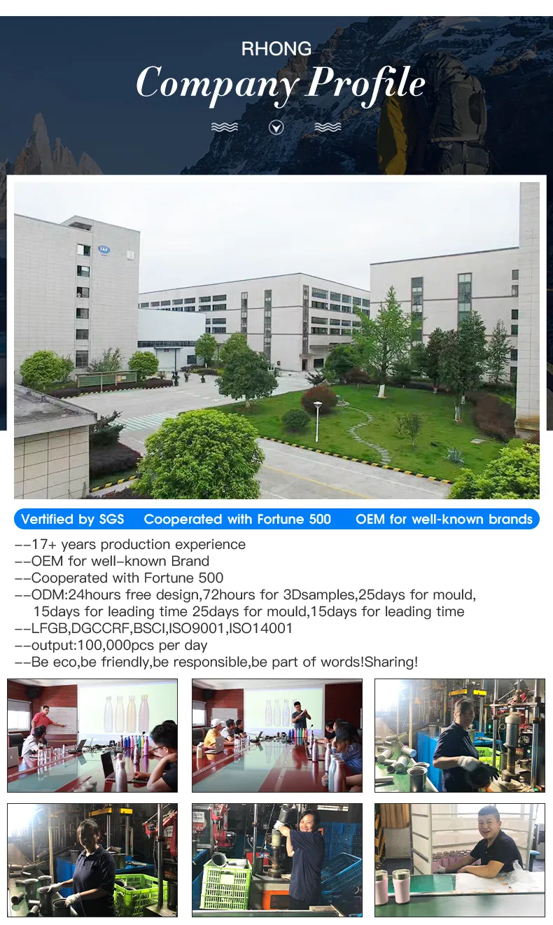 32/40/64 Oz Insulated Double Wall Vacuum Leakproof Water Flask Wide Mouth