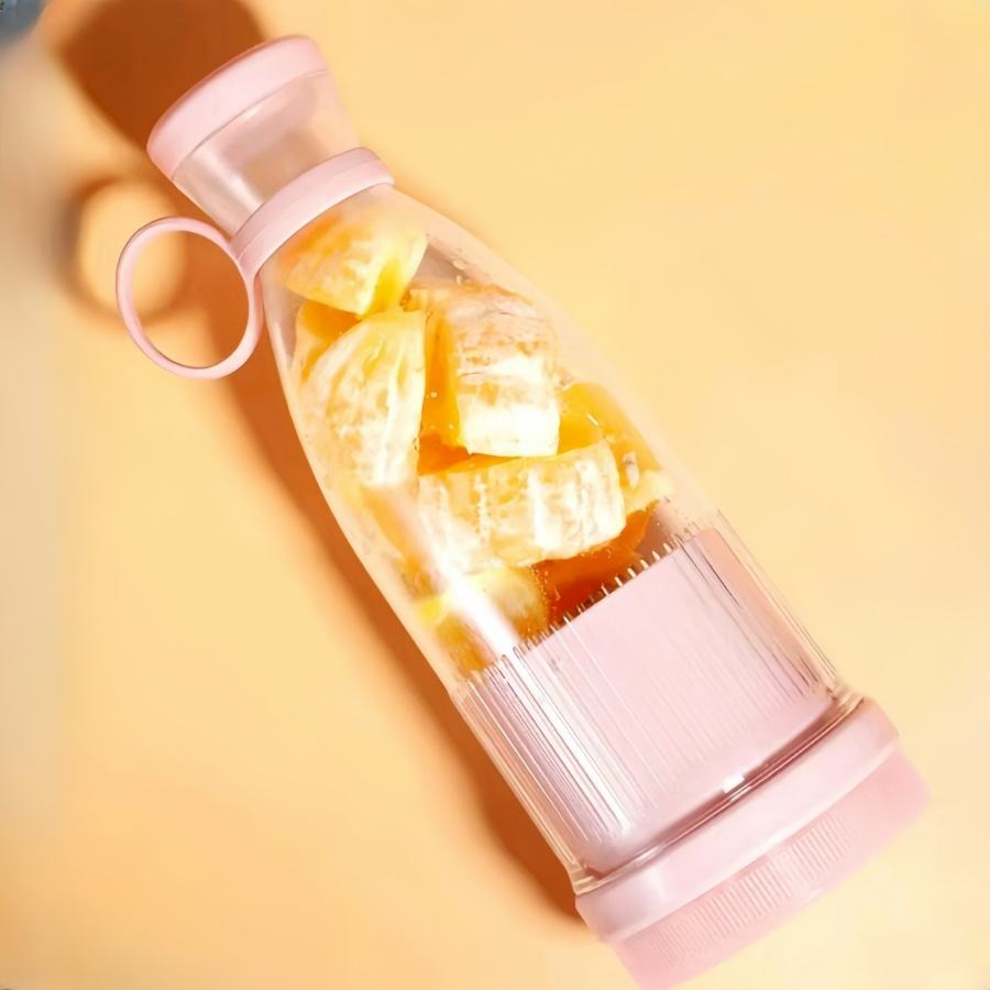 USB Rechargeable Portable Juicer Multifunctional Juice Bottle 42oml 3 in 1 Portable Blenders for Travel/Picnic/Office/Gym