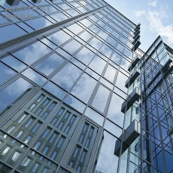Large Size Glazing Window Single Triple Silver Insulated Glass Curtain Wall Material