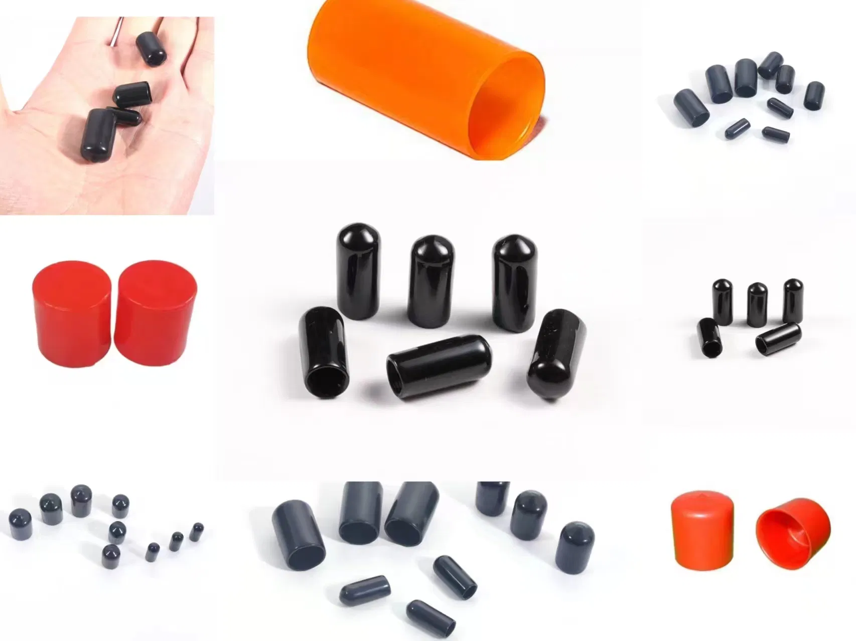 Wxsny Insulated Tube Cable Kit with Handle Cap Anti-Collision Protection Tube Caplugs Flat Pull Tab Protective Cap Cover