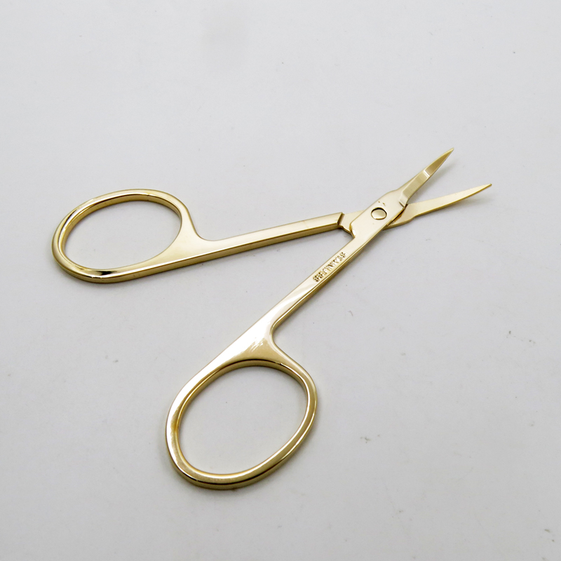 Stainless Steel with Golden Dead Shin Remover Scissor Durable Makeup Tool Beauty Scissor