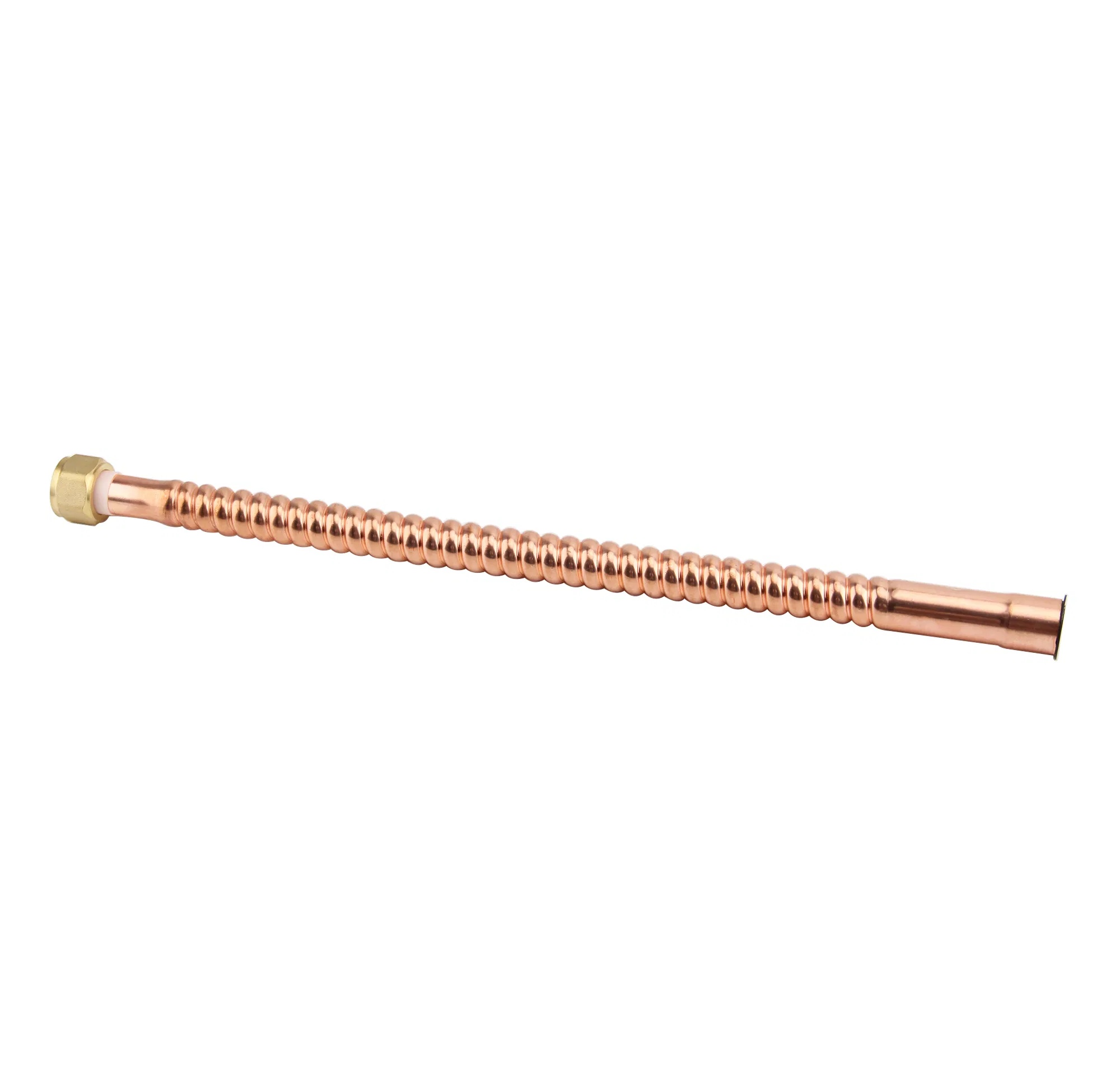 Heavy Duty Copper Corrugated Water Heater Connector, 3/4" Fip to Sweat