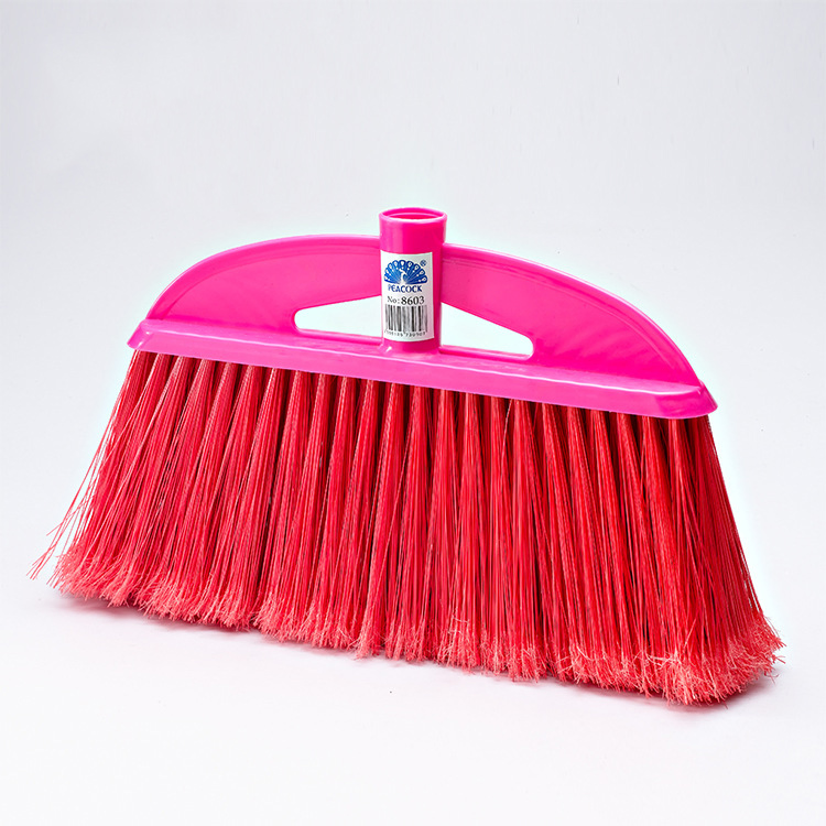 Wholesale Home Cleaning PP+Pet Plastic Green/Red/Pink Brooms for Sale