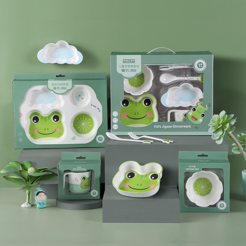 Toddler Dinnerware Food Silicone Plate Set