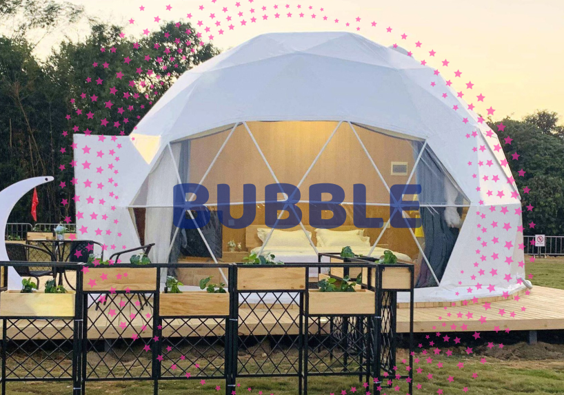3.5m PC Camping Tent Screen Bubble House Dome Transparent Bubble House Tent Glamping
