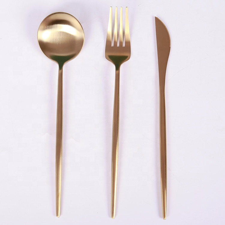 Wholesale Stainless Steel Luxury Gold Cutlery Set