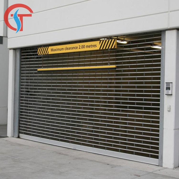 Remote Automatic Commercial Rolling Metal Grille Security Doo