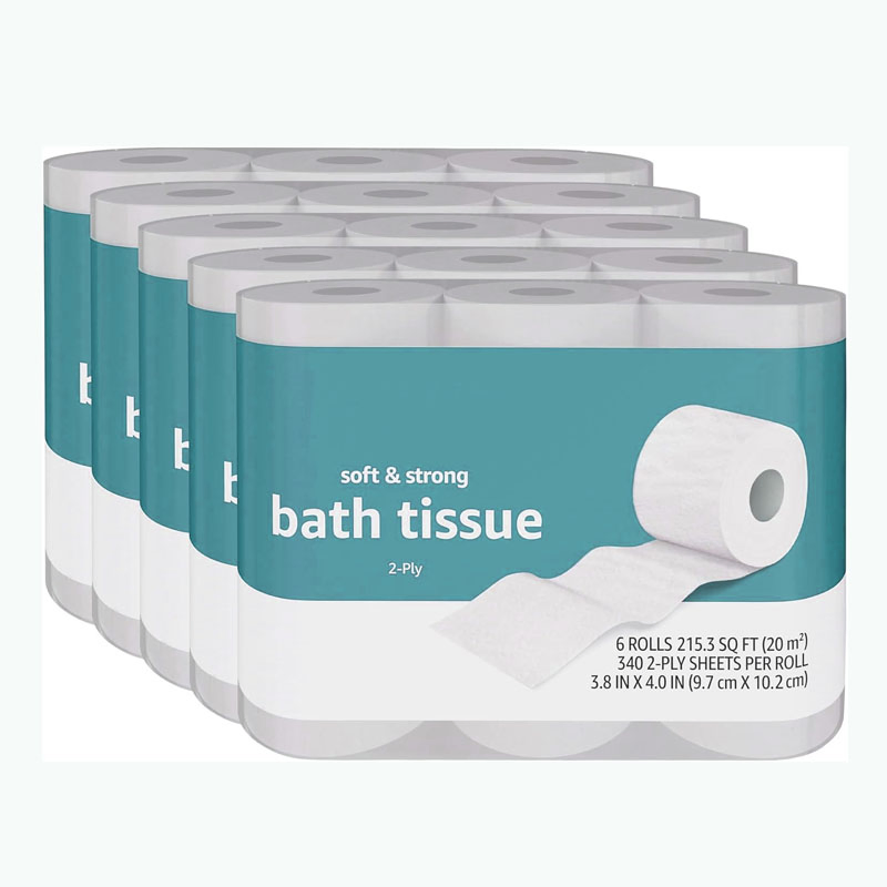OEM Factory 100% Virgin Wood Pulp Bathroom Tissue Custom Packing Embossed Toilet Paper Roll