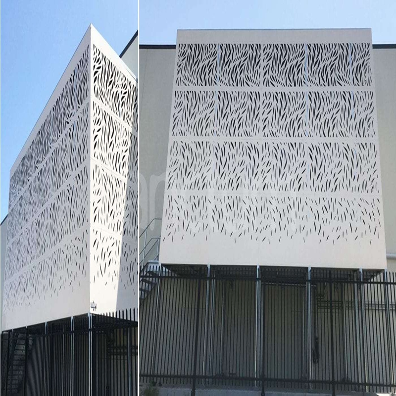 Marine Environment Certified Anti Chloride Aluminum Coastal Curtain Wall Metal Perforated Facade Panel