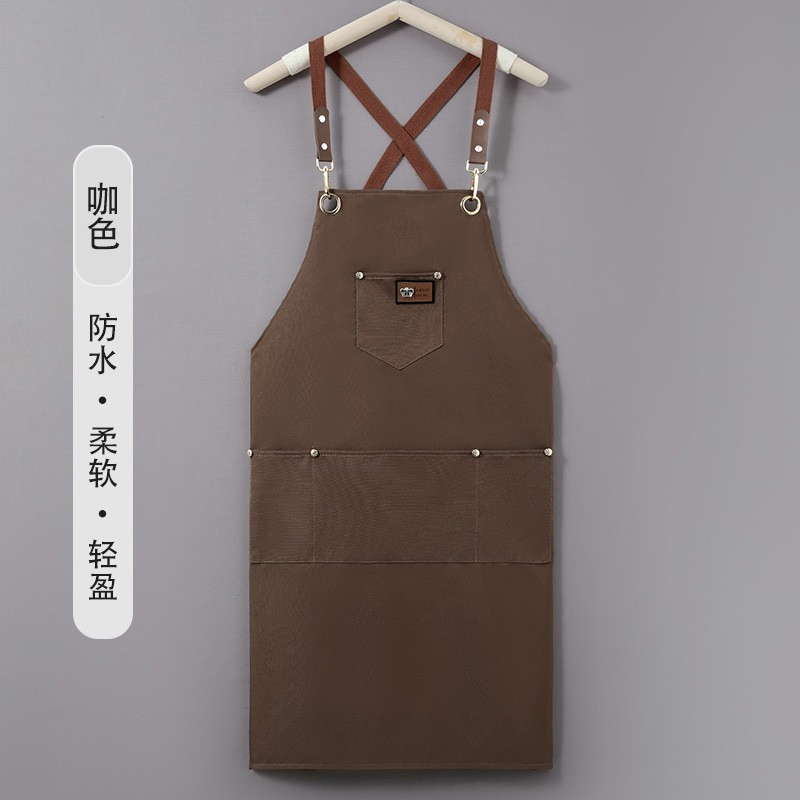 Custom Logo Barista Kitchen Catering Work Apron Overalls