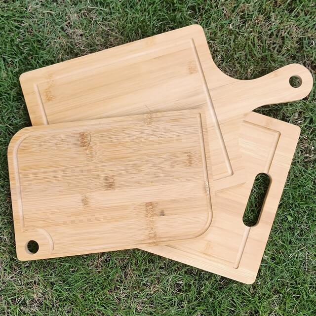 Бамбуковая доска для пиццы и стейков