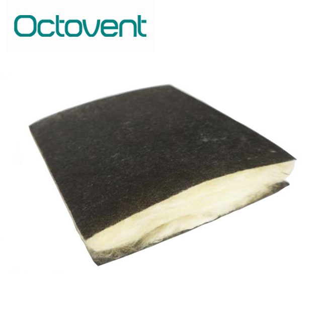 50/25mm Thickness Ventilation Duct Sound Proof Blanket Fiberglass Insulation Roll