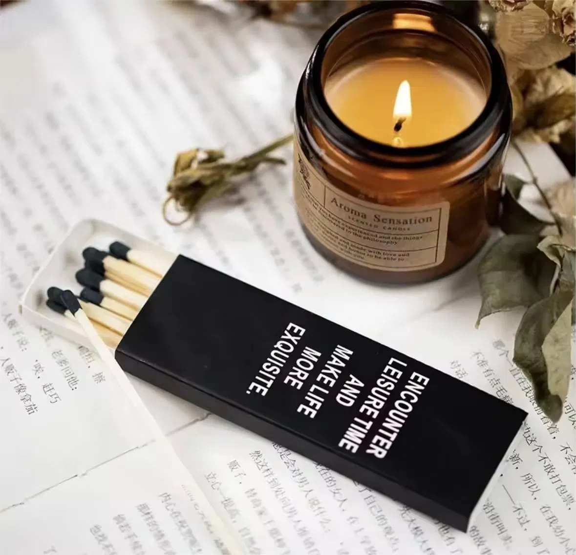 Wholesale Manufacturers Special Lengthened Match for Customized Logo Candle Matches