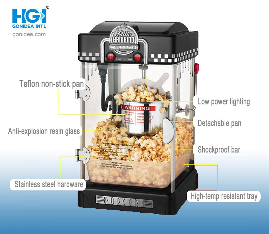 2.5 Ounce Factory Price Mini Electric Automatic Popcorn Maker Machine