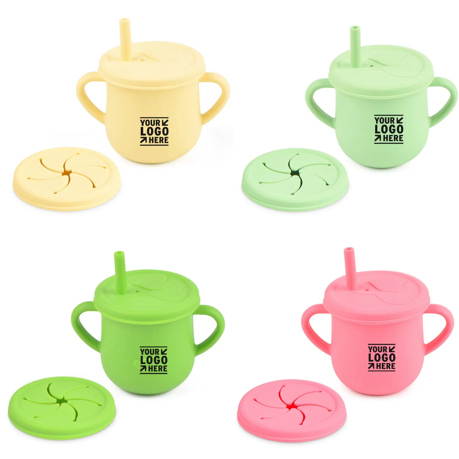 No Spill Silicone Snack Cup for Toddlers