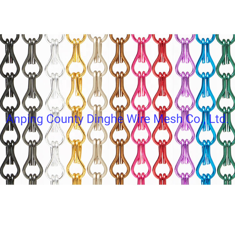 Half-Drop Chain Link Decorative Curtain for Interior Decoration