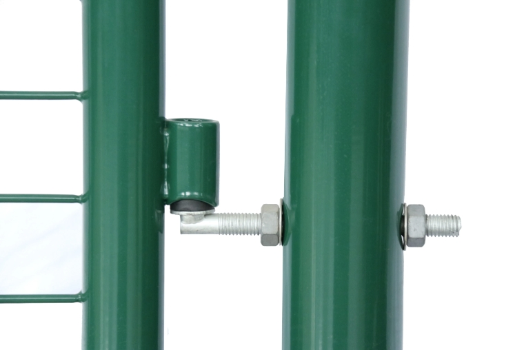Heavy-Duty Green PVC Coated Wire Mesh Garden Gate with Lock