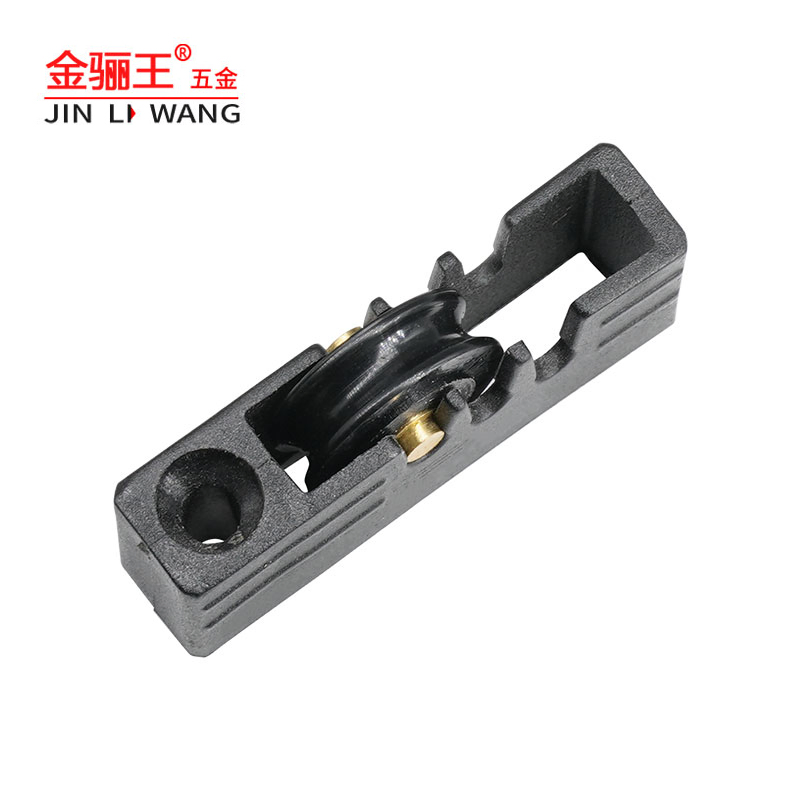 Aluminum Profile Wheel Black Plastic Housing Sliding Window Roller for Window Hardware Fittings