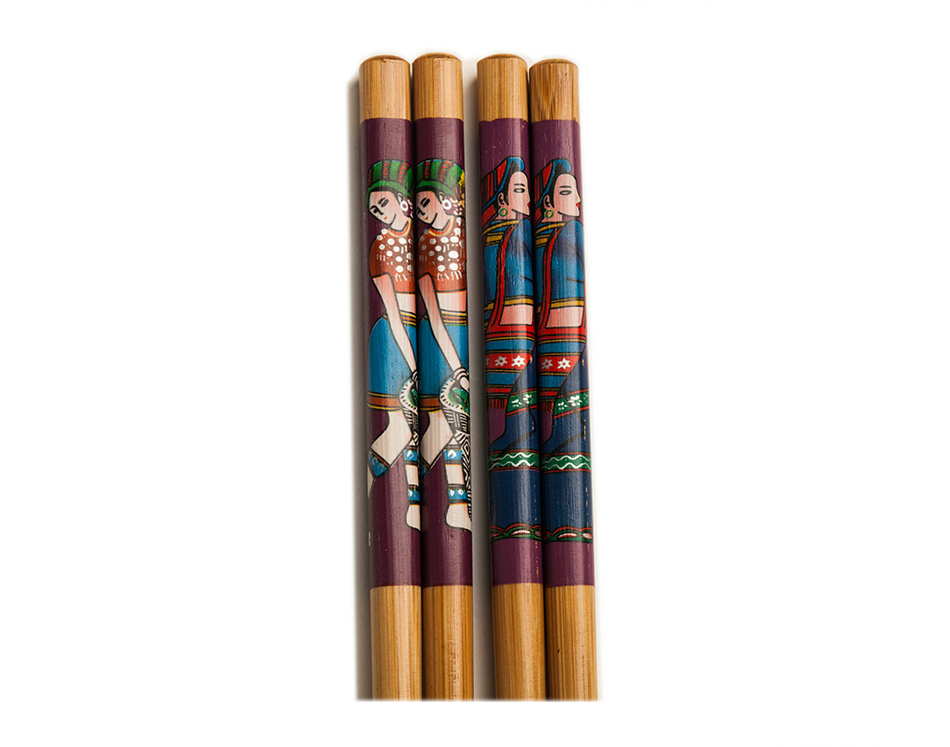 Chinese Plastic Packing Bamboo Chopsticks
