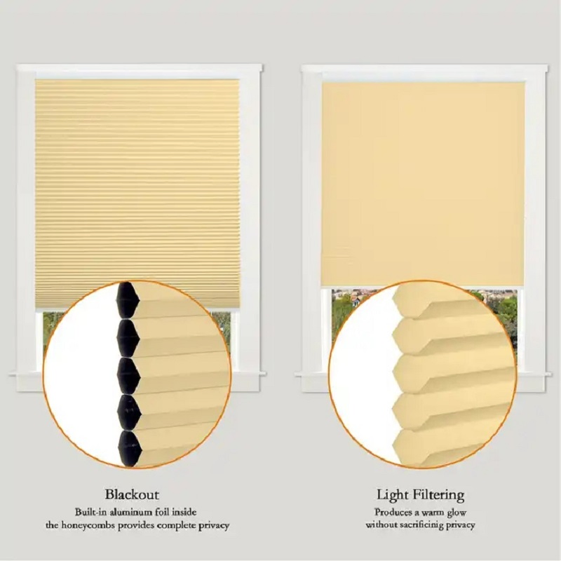 Blackout Cellular Shades Cordless Honeycomb Blinds Fabric Window Shades Blinds