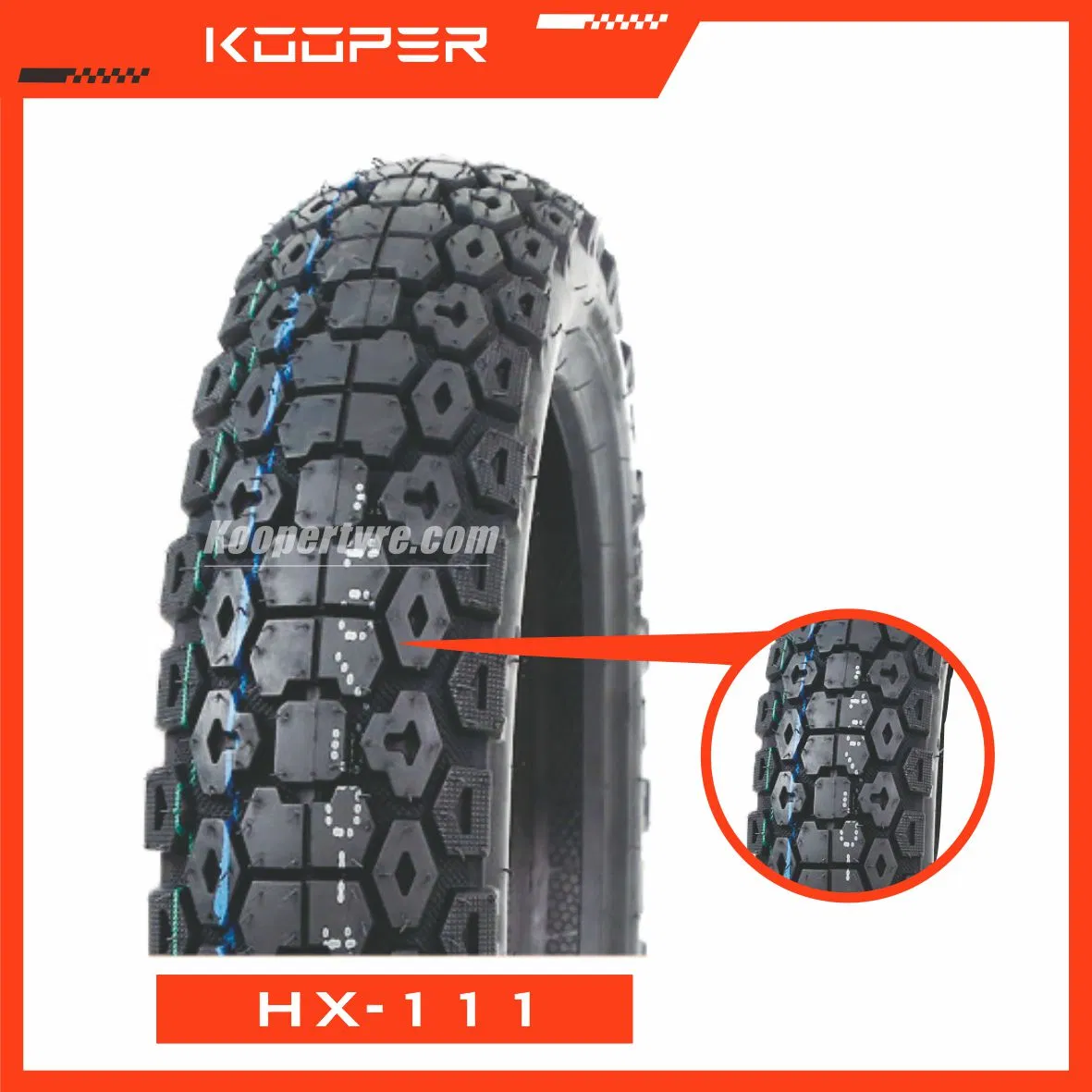 Мотошина KOOPER 8PR 110/90-16 бескамерная