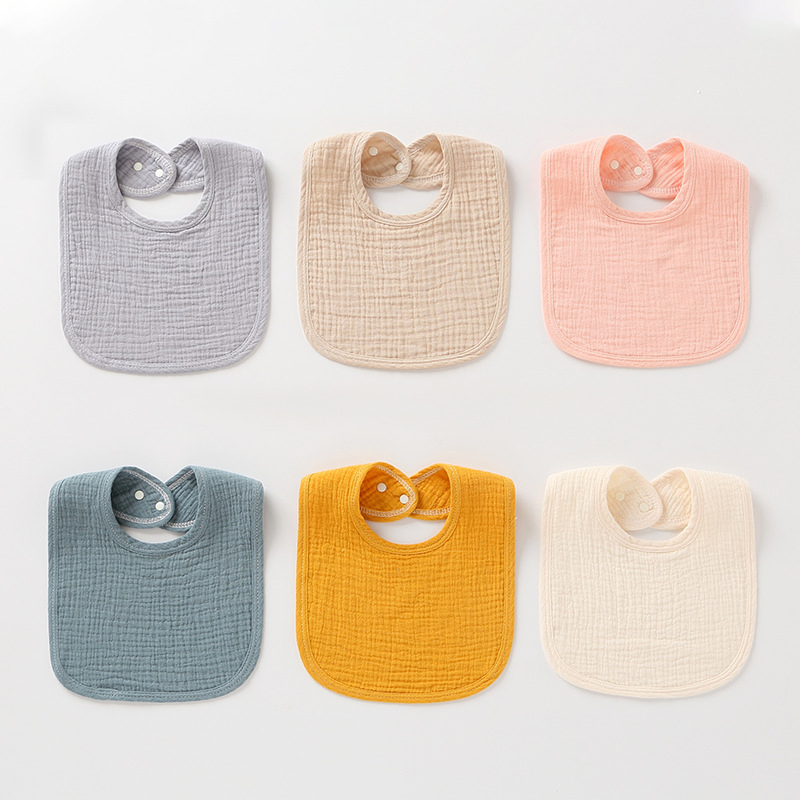 4 Layers Baby Saliva Towel Cotton Absorbent Newborn Thin Soft Baby Bibs