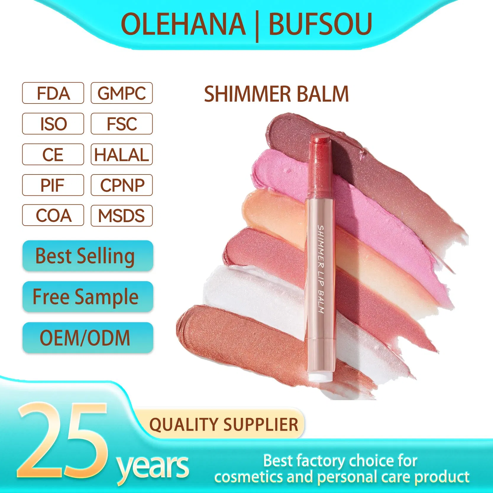 Hydrating Lip Gloss Press Flavored Lip Balm Customized Logo Super Juicy Lipstick