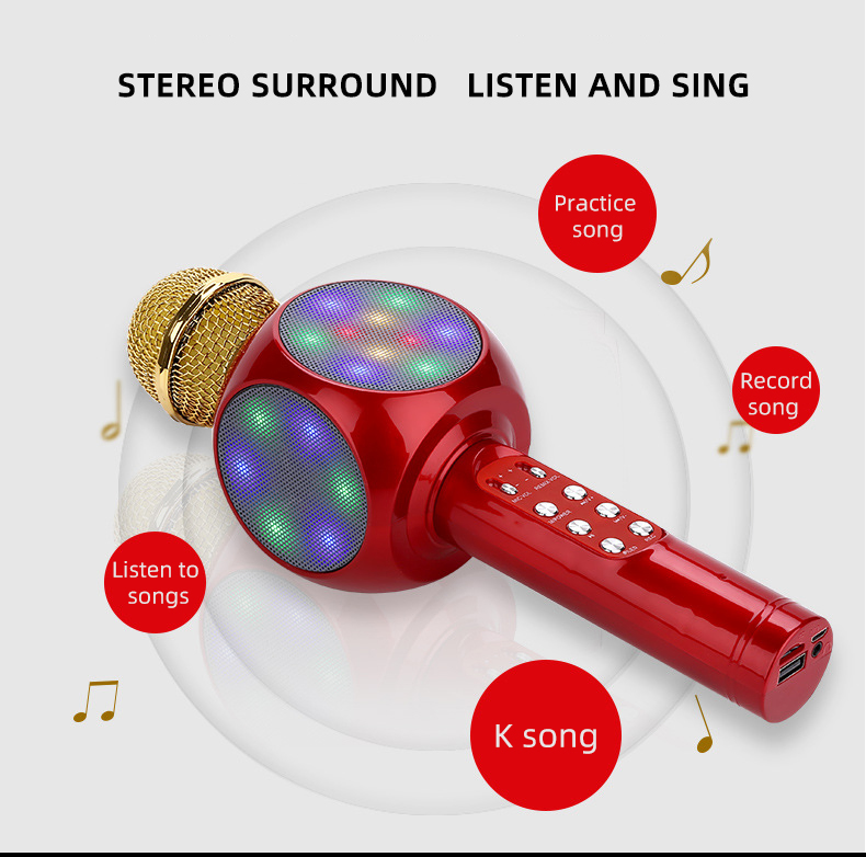 Детский караоке-микрофон с микшером