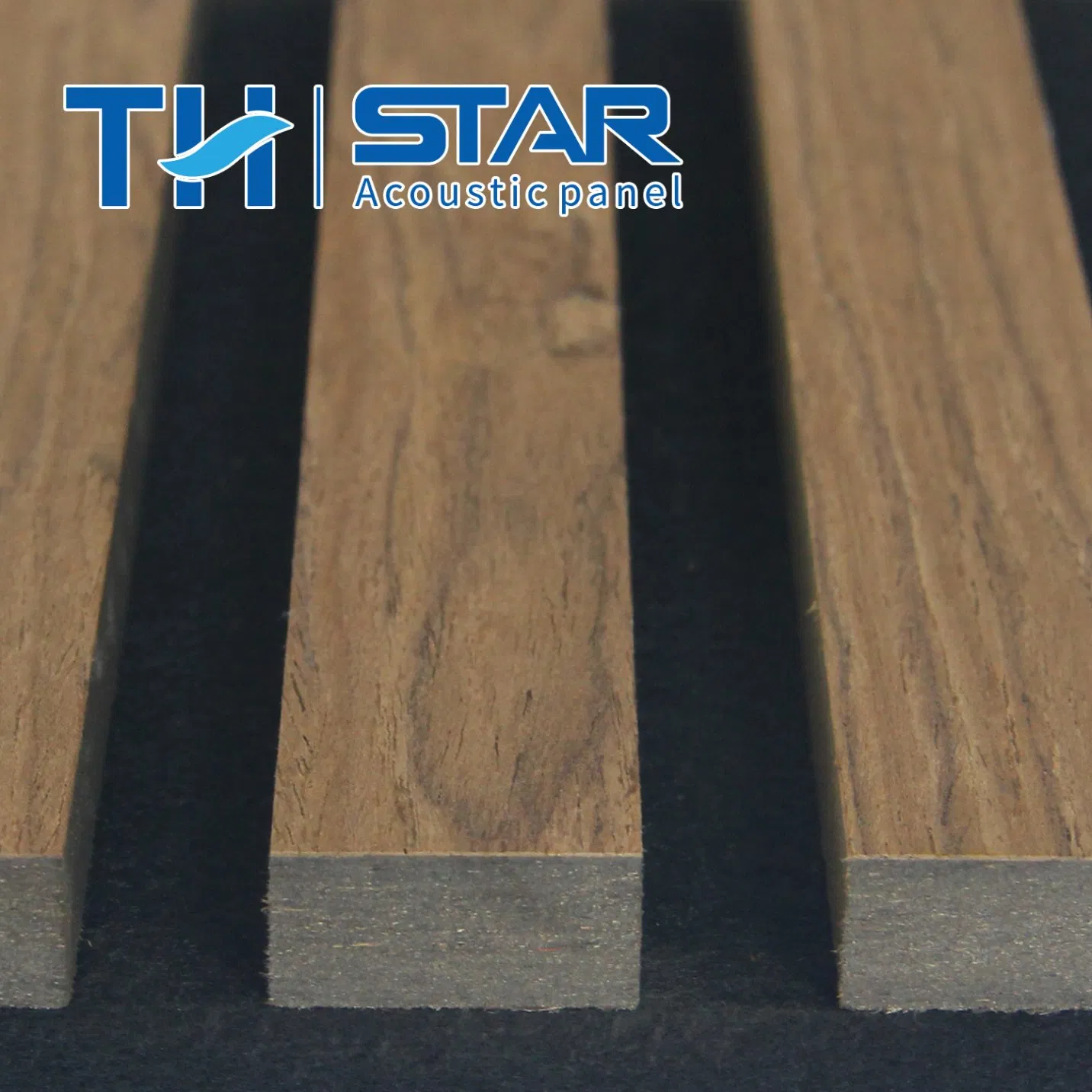 Advanced Sound Absorbing Wooden Veneer MDF Slats Acoustic Panel Wood Wall Pet Backing for Walling and Ceiling