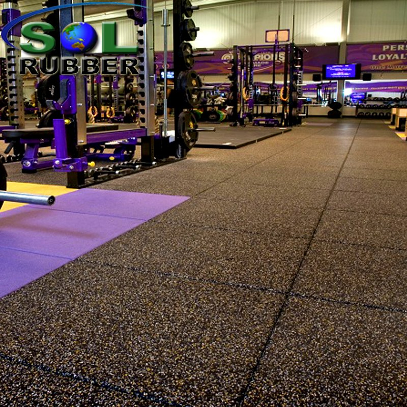Sol Rubber 8-50mm Gym Fitness Rubber Tile Mat Flooring