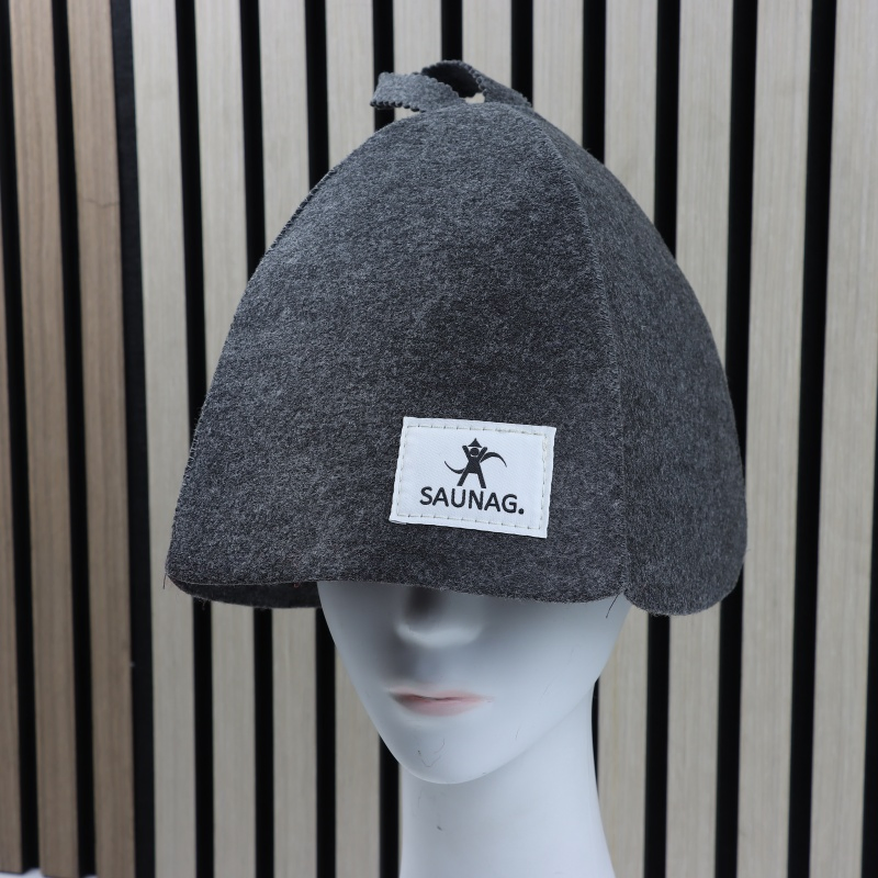 Sauna Hat for Women and Men, Sauna Bath Hat Room Accessories Felt Heat Dry Headrest, Sauna Room Essential Parts