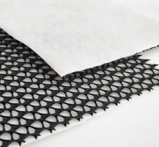 7mm Basement and Retaining Wall Drainage Plastic Composite Drainage Net Material PP. Pet