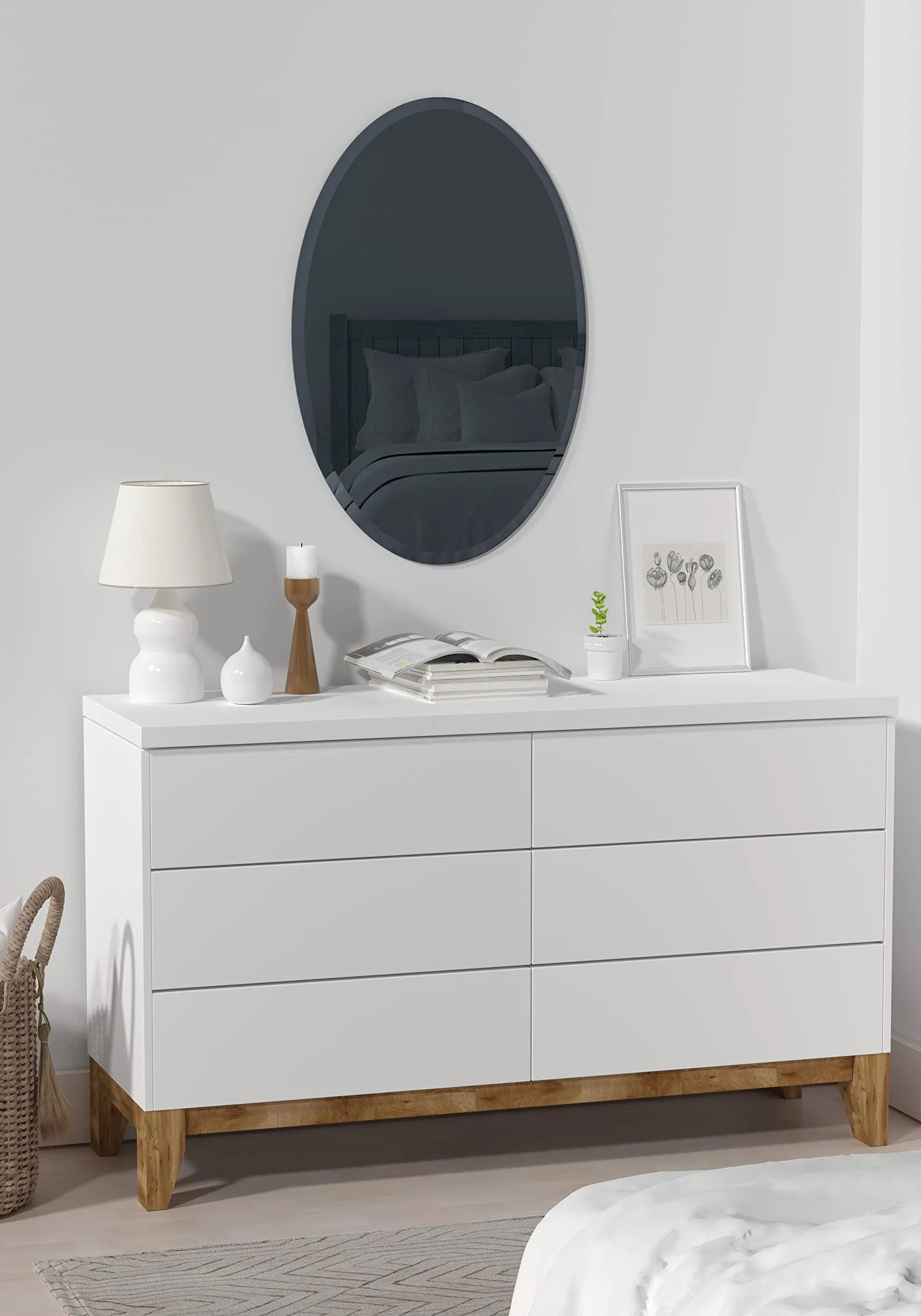 High Performance Home Decoration Advanced Design Premium Quality Bathroom Frameless Beveled Mirror