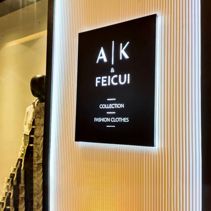 LED Custom Logo Round/Square Light Box Wall Mounted Sign Board Outdoor, LED Advertising Rotating Light Box