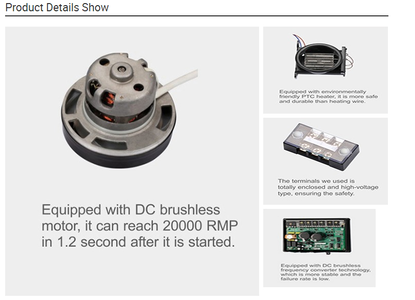 Automatic Stainless Steel Push Button Hand Dryer 110V for Public Bathroom Areas