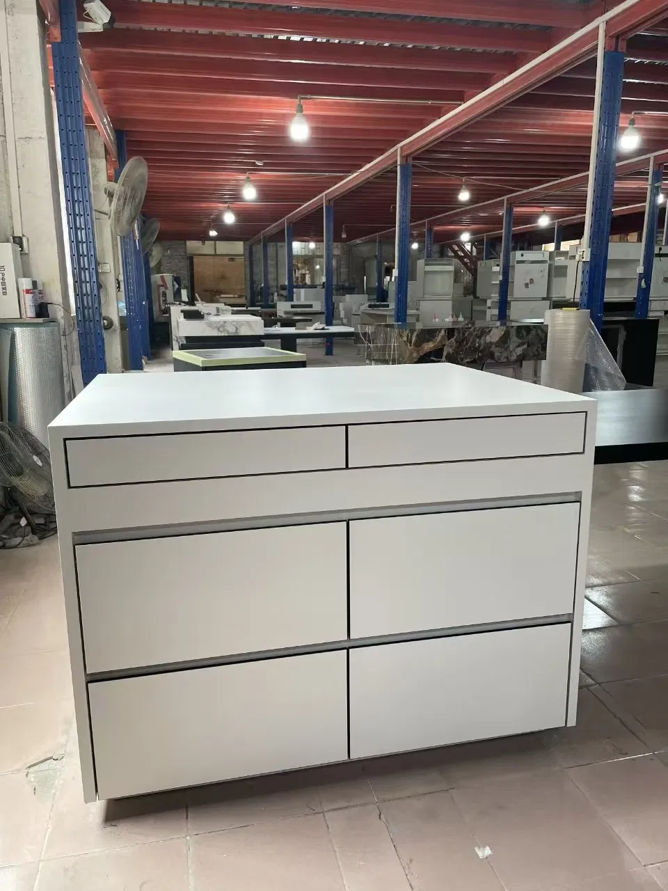 Contemporary Design Complete Marble Table Countertop Dining Cabinets Kitchen Island