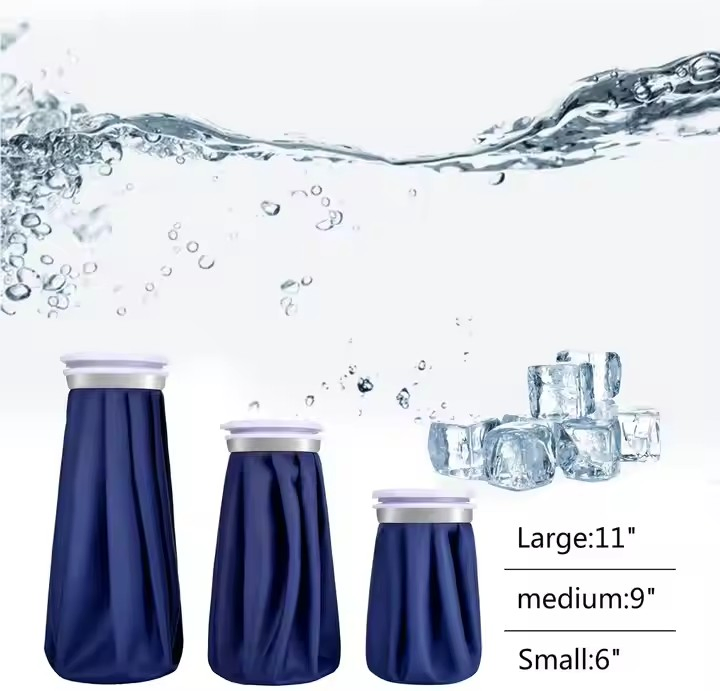 Best Selling 2024 Customized Reusable Ice Cold Pack Hot Water or Medical Gel Cube Bag Muscle Swelling Small Cooler