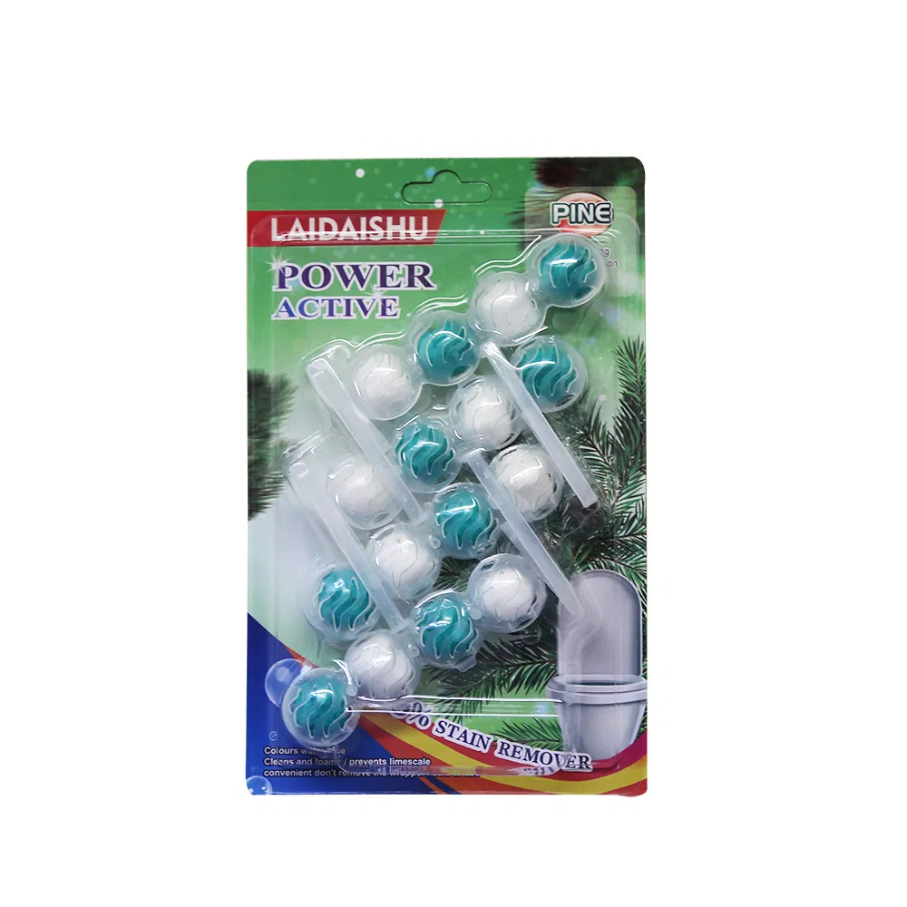 16-Ball Blue Bubble Toilet Cleaner Hanging Spirit Deodorization Odor Removal Ball