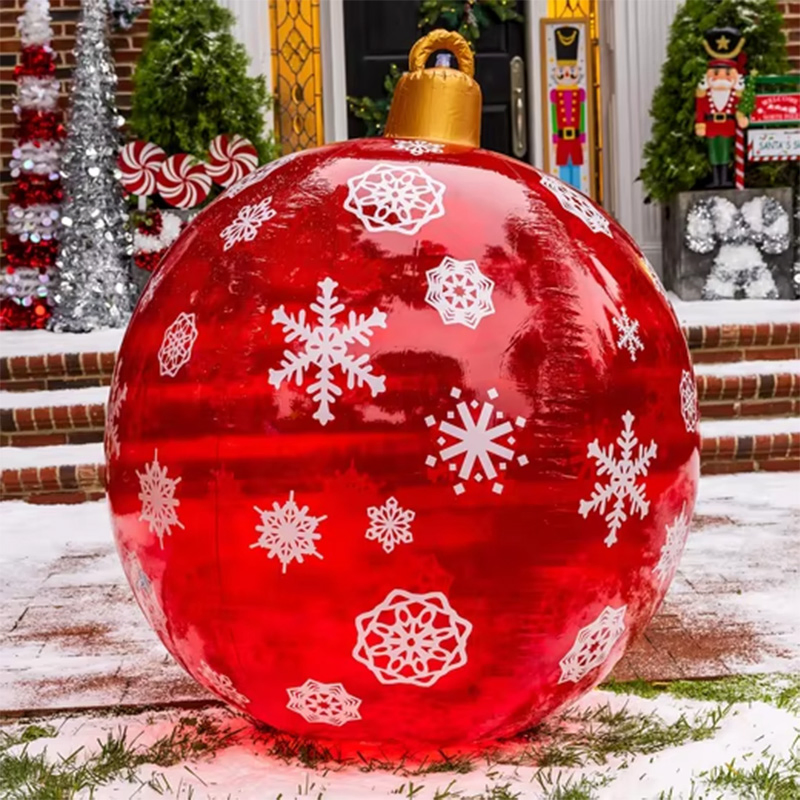 PVC Holiday Christmas Decoration Inflatable Giant Ornament Ball