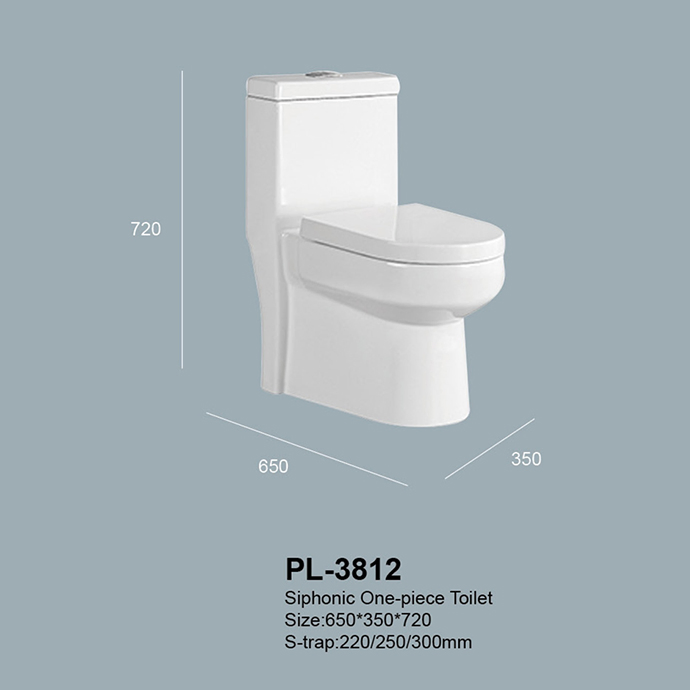 Bathroom Ceramics Sanitary Wares with Toilet Seat Water Closet Fashion Toilet (PL-3812)